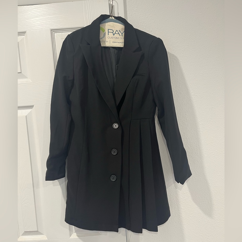NWT Nasty Gal pleated blazer dress